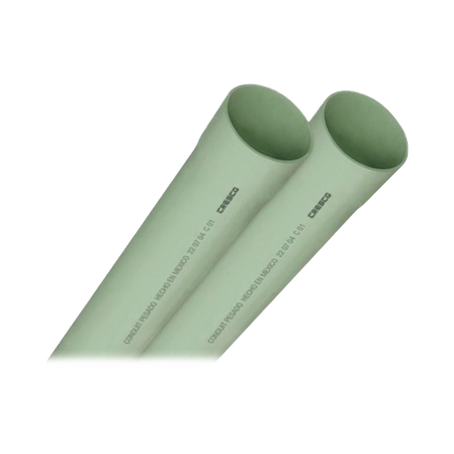 TUBO PVC CONDUIT PESADO DE 1 -1/2 (38MM) DE 3MTS-Canalización-CRESCO-Bsai Seguridad & Controles