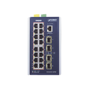 SWITCH INDUSTRIAL CAPA 3, 16 PUERTOS 10/100/1000T 802.3 AT POE +, 4 PUERTOS 1G / 2.5G SFP-Networking-PLANET-Bsai Seguridad & Controles