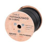 CARRETE DE 500 METROS / CABLE FOTOVOLTAICO NEGRO / 6MM² (10AWG) / MATERIAL COBRE / 2000 VCC-Accesorios Energía Solar y Eólica-EPCOM POWERLINE-Bsai Seguridad & Controles