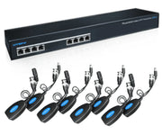 UTEPO UTP108PVHD2 - TRANSMISOR Y RECEPTOR DE 8 CANALES DE VIDEO Y ENERGIA / HDCVI / TVI / A HD / CVBS / DISTANCIA 400M A 720P / 200M A 1080P-Transceptores-UTEPO-Bsai Seguridad & Controles