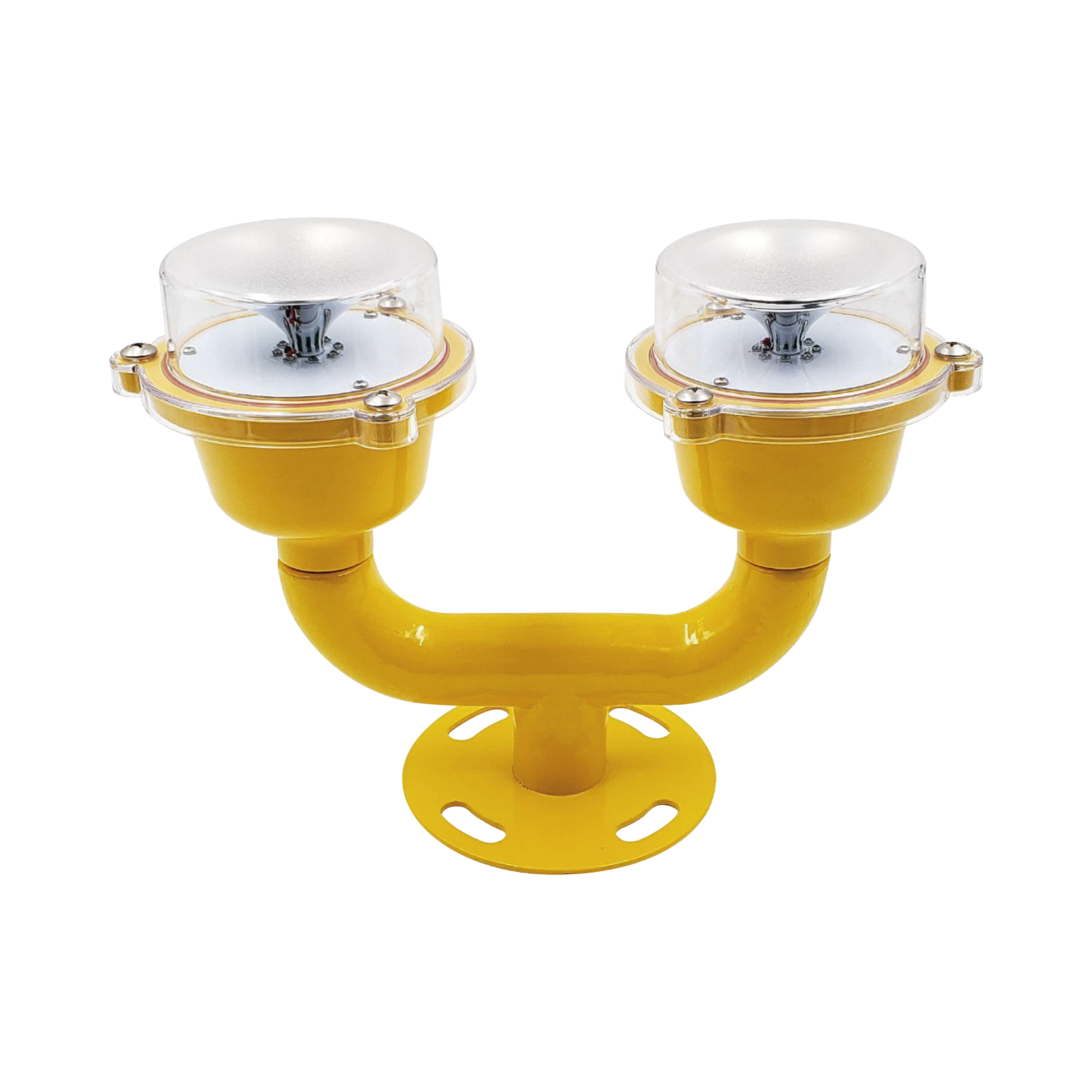 LÁMPARA DE OBSTRUCCIÓN DOBLE COLOR ROJO / IP65 / LUZ FIJA O PARPADEANTE / VOLTAJE DE OPERACIÓN 110 AC / 220 AC-Torres y Mástiles-EPCOM INDUSTRIAL-Bsai Seguridad & Controles