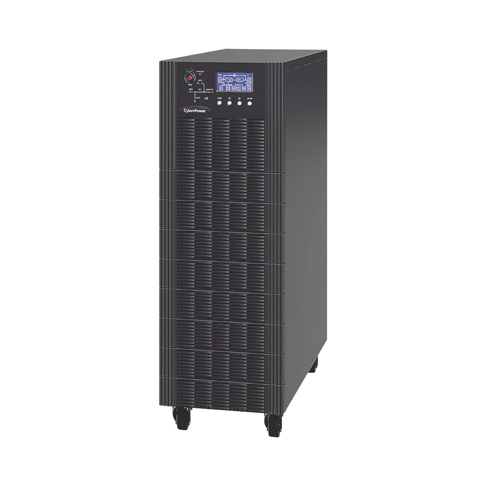 UPS TRIFÁSICO DE 20 KVA/18 KW, TOPOLOGÍA ONLINE DOBLE CONVERSIÓN, VOLTAJE DE 208/220 VCA DE L-L, RESPALDO DE 10 MINUTOS AL 100% DE CARGA, INCLUYE MÓDULO Y BANCO DE BATERÍAS-Reguladores y UPS-CYBERPOWER-Bsai Seguridad & Controles