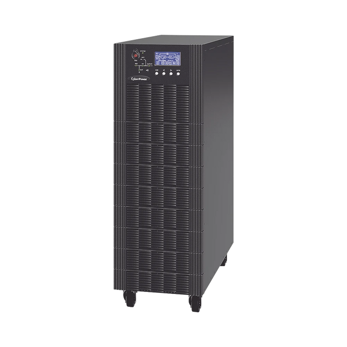 UPS TRIFÁSICO DE 20 KVA/18 KW, TOPOLOGÍA ONLINE DOBLE CONVERSIÓN, VOLTAJE DE 208/220 VCA DE L-L, RESPALDO DE 10 MINUTOS AL 100% DE CARGA, INCLUYE MÓDULO Y BANCO DE BATERÍAS-Reguladores y UPS-CYBERPOWER-HSTP3T20K100P10M-Bsai Seguridad & Controles