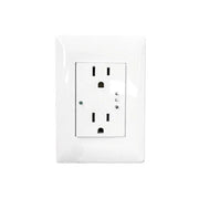 CONTACTO INTELIGENTE DE PARED DOBLE 120/220V, 20A, CON SUPRESOR DE PICOS TIPO A-Protección contra Descargas-TOTAL GROUND-Bsai Seguridad & Controles