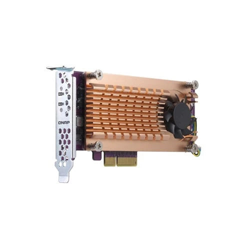 QNAP QM2-2P-344 DUAL M.2 PCIE SSD EXPANSION CARD; SUPPORTS UP TO TWO M.2 2280/22110 FORMFACTOR M.2 PCIE (GEN3 X4) SSDS; PCIE GEN3 X4 HOST INTERFACE; LOW-PROFILE BRACKET PRE-LOADED, LOW-PROFILE FLAT AND FULL-HEIGHT ARE BUNDLED-Servidores NAS / STORAGE-QNAP-Bsai Seguridad & Controles