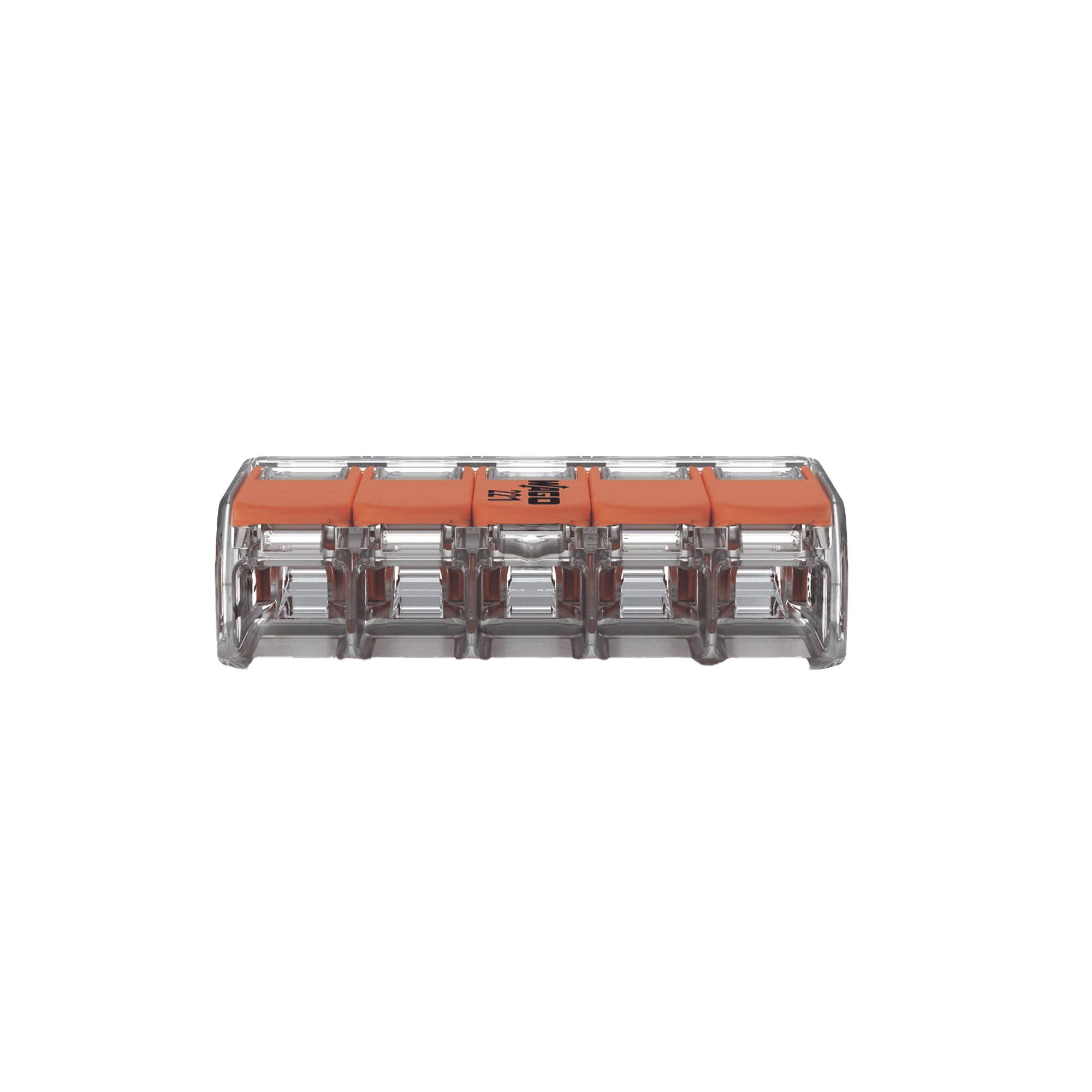 CONECTOR COMPACTO PARA 1 CABLE DE ENTRADA 4 CABLES DE SALIDA / CABLES COMPATIBLES 28AWG-12AWG-Cables y Conectores-WAGO-Bsai Seguridad & Controles