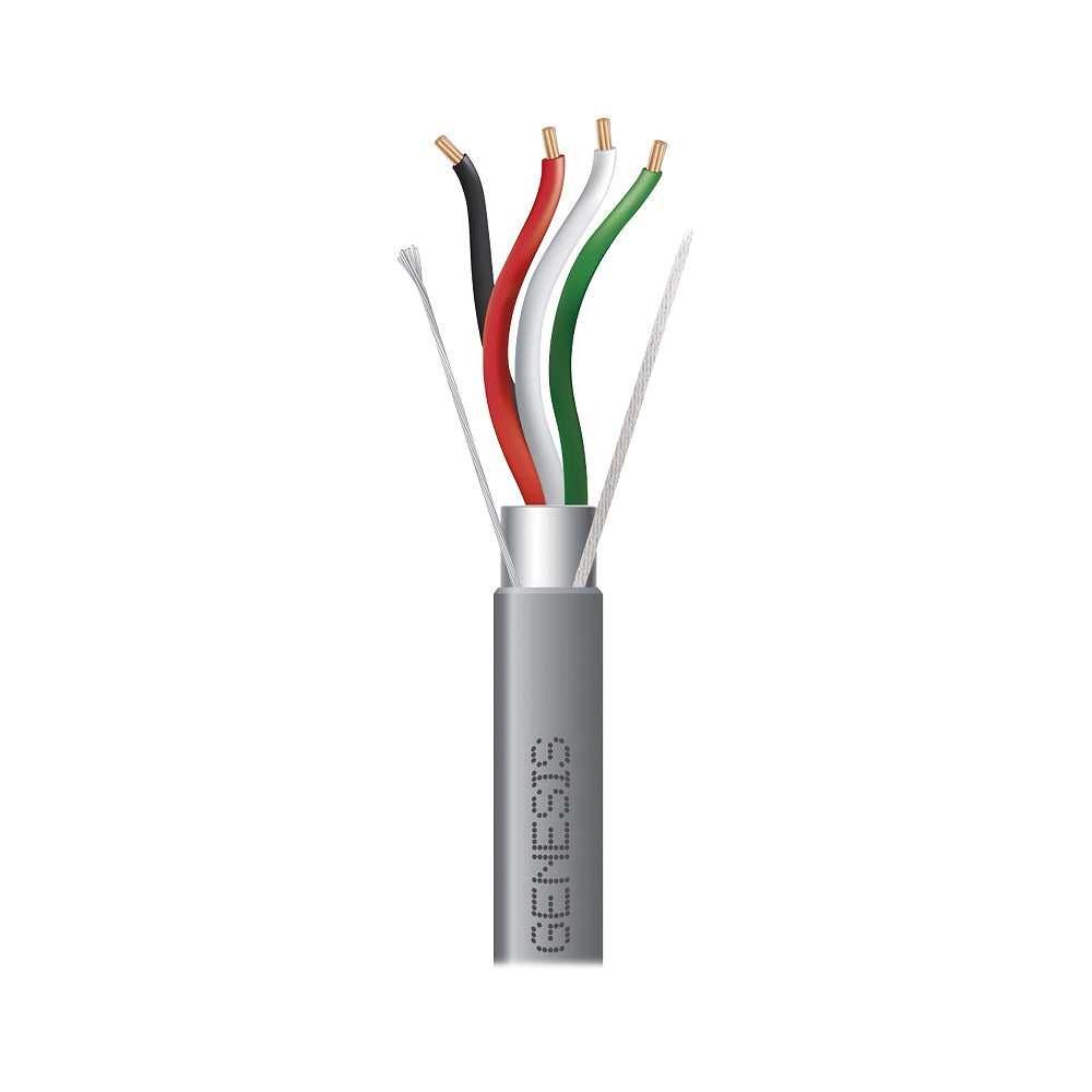 CARRETE DE 305 METROS / CABLE 4 X 18 AWG / COLOR GRIS / BLINDADO / RISER / APLICACIONES DE AUDIO CONTROL DE ACCESO Y AUTOMATIZACIÓN-Cables-GENESIS-Bsai Seguridad & Controles