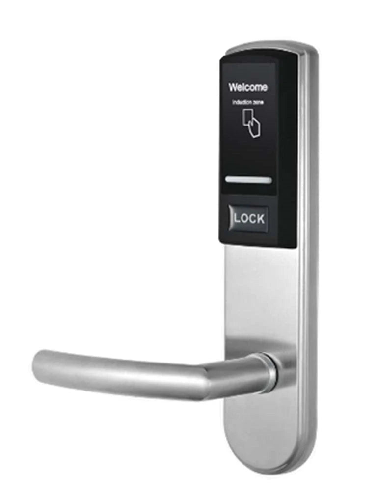 ZKTECO LH3000L - CERRADURA IZQUIERDA PARA HOTEL / MIFARE 13.56 MHZ / 40 - 55 MM GROSOR / 2 PESTILLOS / ACERO INOXIDABLE / 224 EVENTOS-Inteligente-ZKTECO-Bsai Seguridad & Controles