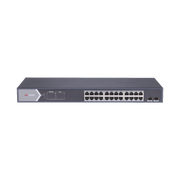 SWITCH GIGABIT POE+ / NO ADMINISTRABLE / 24 PUERTOS 10/100/1000 MBPS POE+ / 2 PUERTOS SFP UPLINK / 225 W-Energía-HIKVISION-Bsai Seguridad & Controles