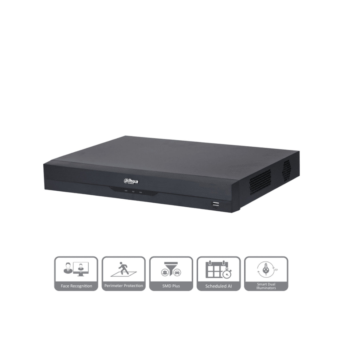 DAHUA XVR5232AN-I3 - DVR DE 32 CANALES DE 5 MEGAPIXELES LITE/ WIZSENSE/ H.265+/ 2 BAHÍAS DE DISCOS DUROS/ HASTA 32 CANALES IP/ 2 CH DE RECONOCIMIENTO FACIAL/ SMD PLUS/ CODIFICACIÓN IA/ ONVIF/ FUNCIONES IOT&POS/ AUDIO BIDIRECCIONAL [DHT0370038]
