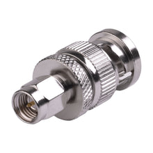 ADAPTADOR COAXIAL EN LÍNEA / SMA MACHO A BNC MACHO / CUERPO BRONCE NIQUELADO / CONTACTO ORO / AISLANTE TEFLÓN [RSA-3459]