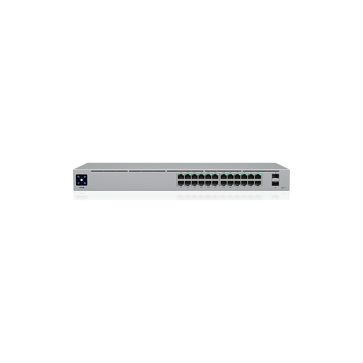 UBIQUITI USW-24-POE UNIFI SWITCH GEN2, CAPA 2 DE 24 PUERTOS (16 PUERTOS POE 802.3AF/AT + 8 PUERTOS GIGABIT) + 2 PUERTOS 1G SFP, 95W, PANTALLA INFORMATIVA [UBI1850007]