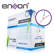 CABLE UTP ENSON 12141W305 4C/24 COLOR BLANCO SERIE PRO-II 100% COBRE IDEAL PARA INSTALACIONES DE CCTV ANALOGICO (VIDEO Y ALIMENTACIÓN) NO RECOMENDADO PARA SU USO EN VIDEO IP NI SOLUCIONES DE REDES, INSTALACIÓN EN INTERIORES **SOLO CUENTA CON 2 PARES-Cableado-ENSON-Bsai Seguridad & Controles