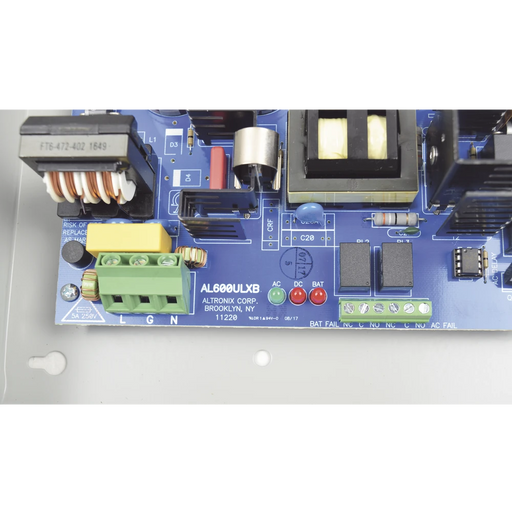 FUENTE DE PODER ALTRONIX DE 12/24 VCD @ 6 AMPER, CON CAPACIDAD DE RESPALDO, 1 SALIDA, CON VOLTAJE DE ENTRADA DE 115 VCA-Energía-ALTRONIX-AL-600-ULX-Bsai Seguridad & Controles