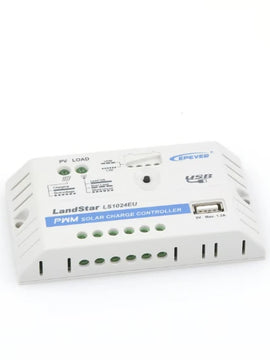 CONTROLADOR SOLAR PWM 12/24V 10 A, SALIDA USB