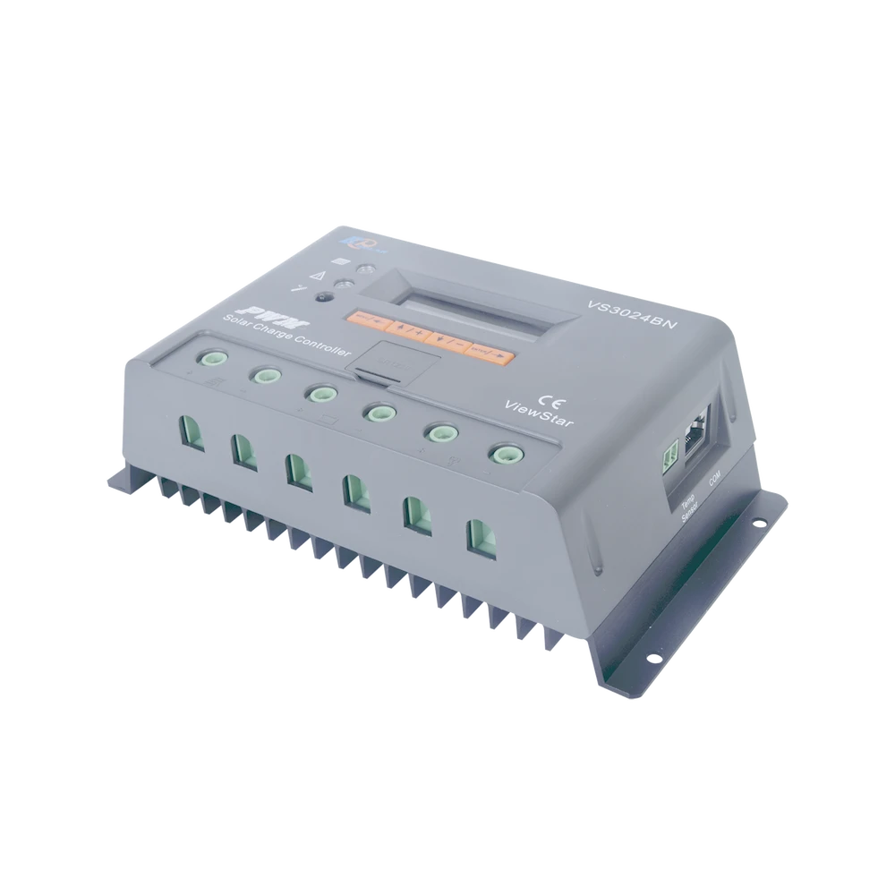 CONTROLADOR SOLAR DE CARGA Y DESCARGA 12/24V 30A CON DISPLAY-Controladores de Carga-EPEVER-Bsai Seguridad & Controles