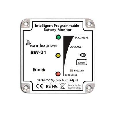 MONITOR DE BATERIAS 12/24V-Accesorios Energía Solar y Eólica-SAMLEX-Bsai Seguridad & Controles