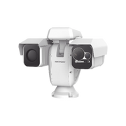 PTZ PUNTA DE POSTE IP DUAL / LENTE TÉRMICO 100 MM (640 X 512) / LENTE ÓPTICO 56X ZOOM (4 MP) / 500 MTS IR LASER / 24VCA-Cámaras IP-HIKVISION-Bsai Seguridad & Controles