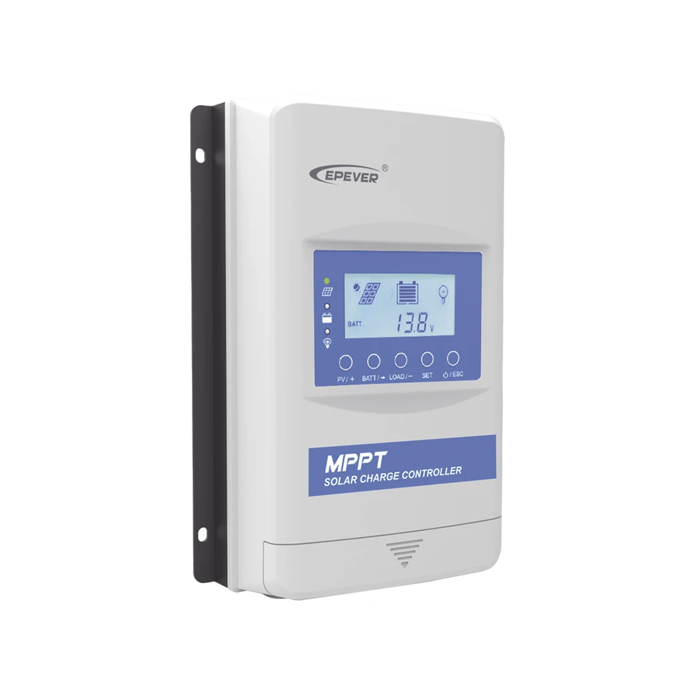 CONTROLADOR SOLAR MPPT 30A 12/24V, MÁXIMO VOLTAJE DE CIRCUITO ABIERTO VOC 100VCD, CONFIGURABLE PARA BATERÍAS DE LITIO-Controladores de Carga-EPEVER-Bsai Seguridad & Controles
