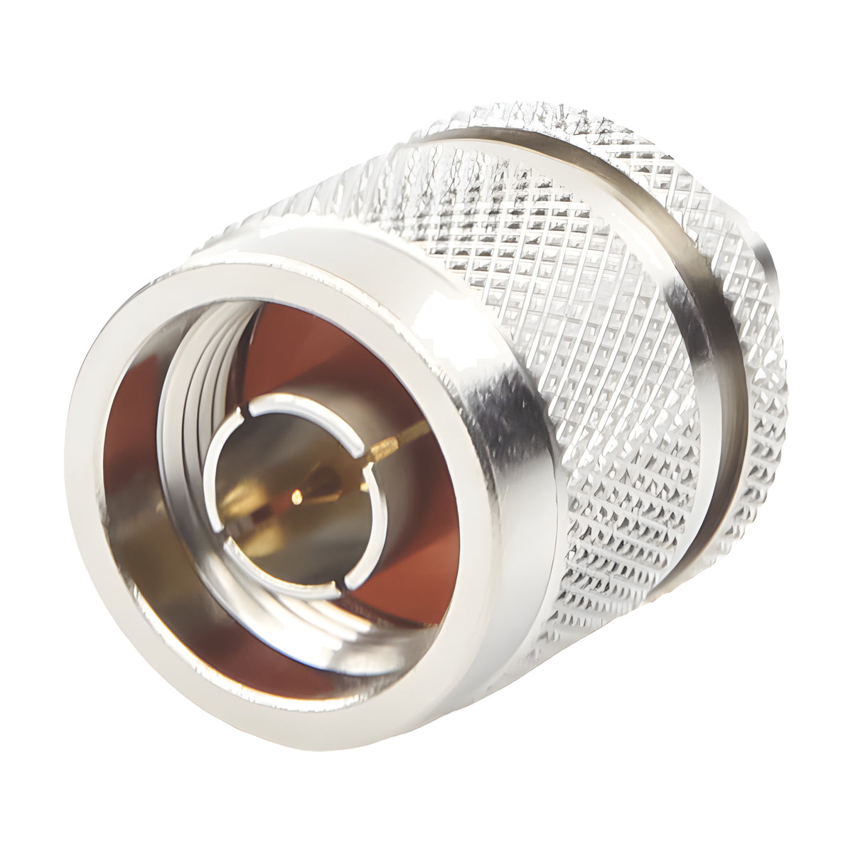 ADAPTADOR COAXIAL EN LÍNEA / SMA MACHO A N MACHO / FRECUENCIA 11 GHZ / CUERPO BRONCE NIQUELADO / AISLANTE TEFLÓN [RSA-3453]