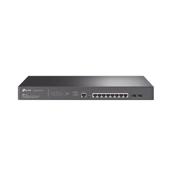 SWITCH POE+ JETSTREAM SDN ADMINISTRABLE 8 PUERTOS 100/1000/2500 MBPS + 2 PUERTOS SFP+, 8 PUERTOS POE+, 240W, ADMINISTRACIÓN CENTRALIZADA OMADA SDN, IDEAL PARA WI-FI 6-Inyectores PoE-TP-LINK-TL-SG3210XHPM2-Bsai Seguridad & Controles