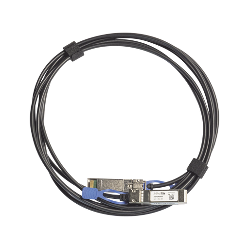 (XS+DA0003) CABLE DE CONEXIÓN DIRECTA 3 METROS SFP/SFP+/SFP28 1G/10G/25G-Networking-MIKROTIK-XS+DA0003-Bsai Seguridad & Controles