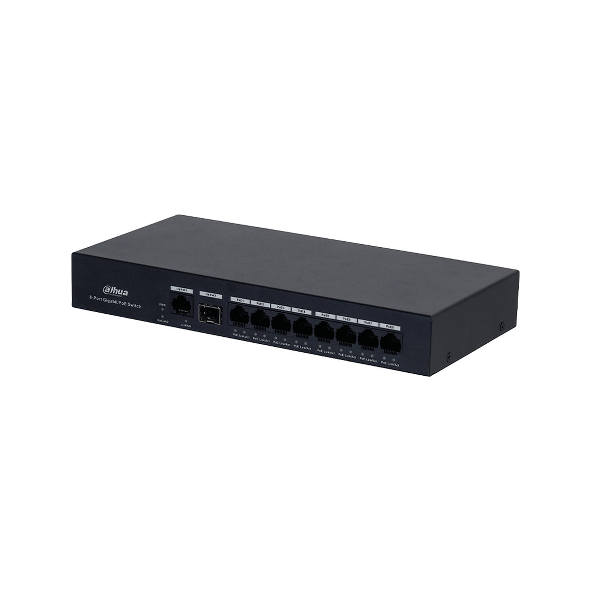 DAHUA DH-PFS3110-8GT-65 - SWITCH POE INTELIGENTE CON 8 PUERTOS GIGABIT, 60W DE POTENCIA TOTAL Y SWITCHING DE 20 GBPS. IDEAL PARA ALIMENTAR Y CONECTAR DISPOSITIVOS IP CON PROTECCIÓN CONTRA DESCARGAS ELÉCTRICAS. #ANIVDAHUA2 #MCI2 #RMM [DHT3720055]