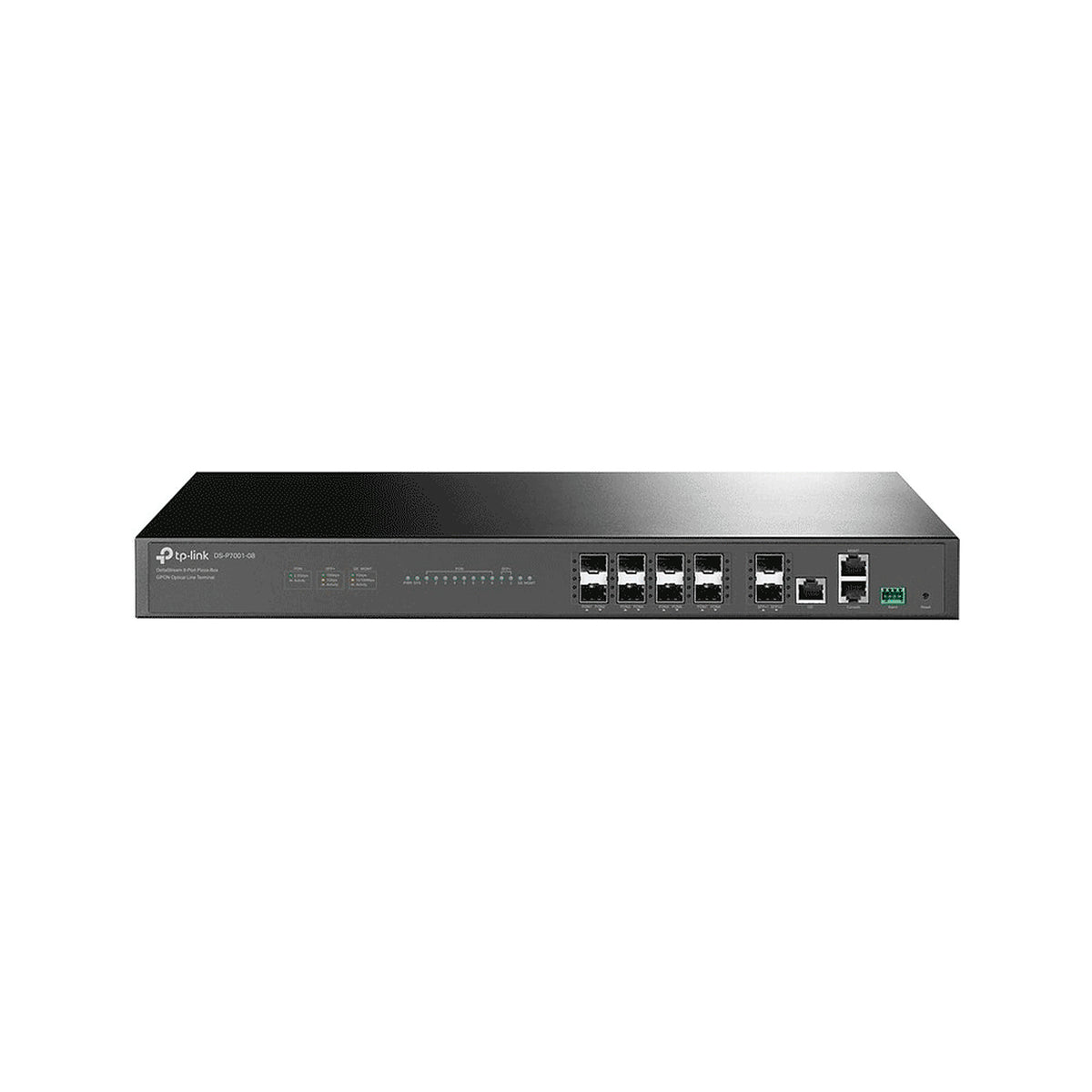 TP-LINK DS-P7001-08 - DELTASTREAM - OLT DE 8 PUERTOS GPON , CONEXIÓN DE HASTA 1,024 ONUS , 1 PUERTO GIGABIT RJ45 UPLINK , 2 PUERTOS SFP+ UPLINK , FUENTES REDUNDANTES AC- AC (INCLUIDAS) , ADMINISTRACIÓN DESDE LA NUBE (DPMS) [TPL3680002]