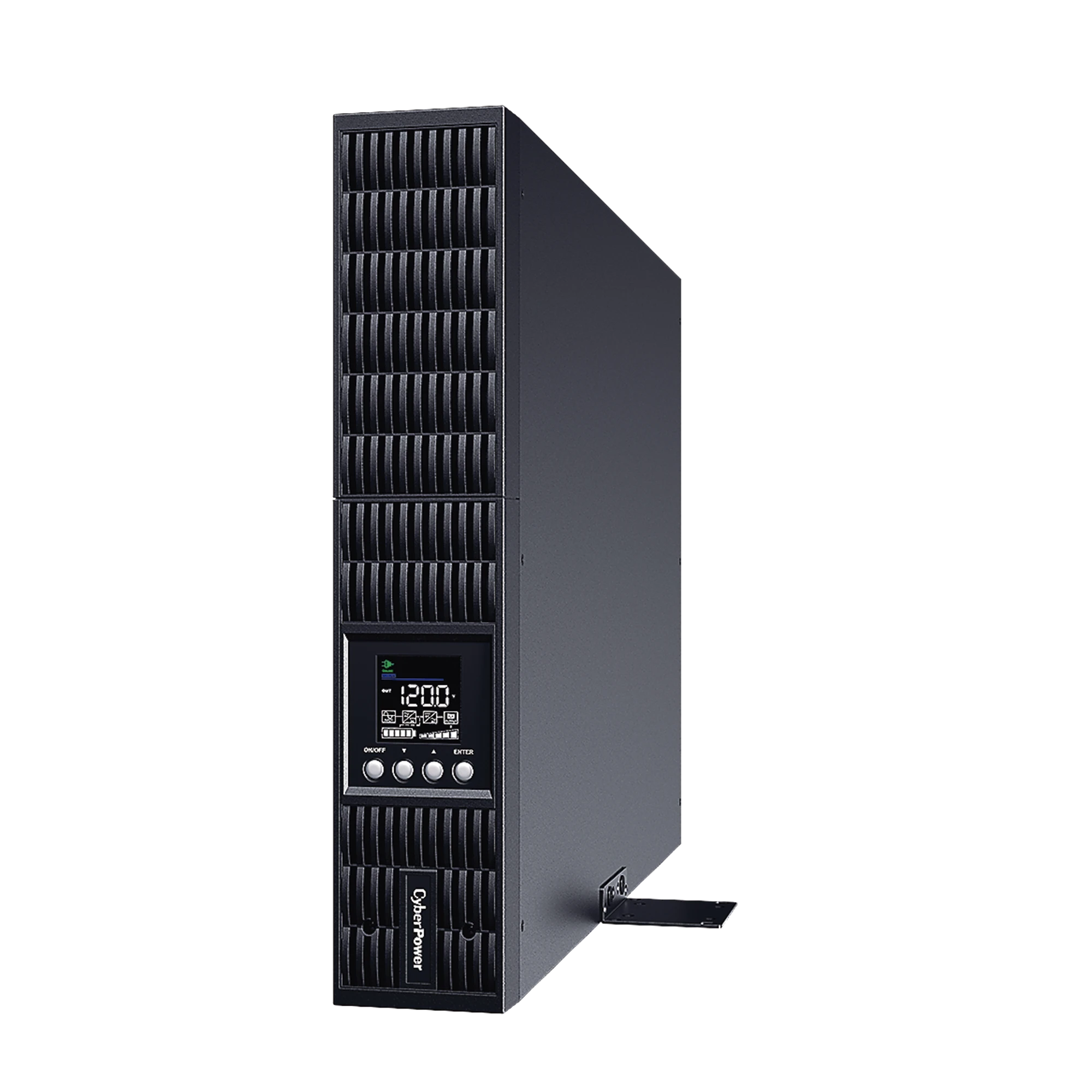 UPS SMART APP ONLINE S DE 3000 VA/2700 W, ONLINE DOBLE CONVERSIÓN, ENTRADA 120 VCA NEMA 5-20P, ONDA SENOIDAL PURA, RACK O TORRE DE 2 UR, CON 6 TOMAS NEMA 5-20R-Energía-CYBERPOWER-Bsai Seguridad & Controles