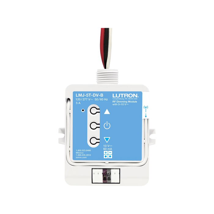 (RADIORA2) RELAY CONTROL DE ILUMINACIÓN 0-10V, CARGA 5A, 120/277V, COMPATIBLE CON RADIORA2, RA2SELECT Y RR3.-Automatización - Casa Inteligente-LUTRON ELECTRONICS-LMJ5TDVB-Bsai Seguridad & Controles