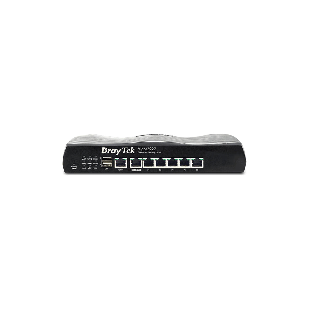 DRAYTEK VIGOR2927- RUTEADOR MULTI-WAN BALANCEADOR DE CARGAS/ 1 PUERTO WAN GE RJ45/ 1 PUERTO INTERCAMBIABLE LAN & WAN/ 5 PUERTOS LAN GE/ 50 TUNELES VPN/ 2 PUERTOS USB/ IDEAL PARA PYMES [DRY1780003]