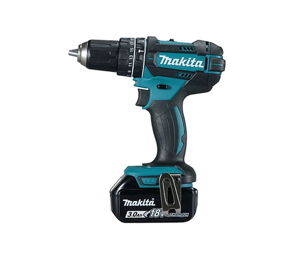 TALADRO-ATORNILLADOR DE 1/2PULGADAS MAKITA DHP482RFE INALAMBRICO COMPACTO LITIO-ION 18V 2 VELOCIDADES VARIABLES-Herramienta-MAKITA-Bsai Seguridad & Controles