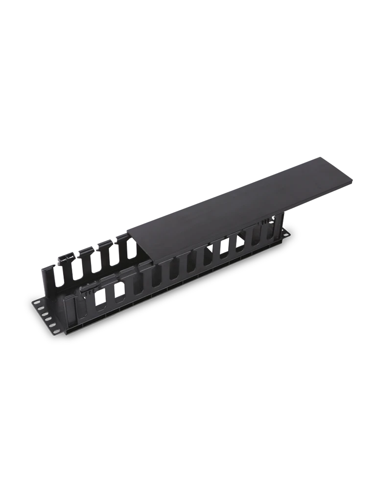 SAXXON J6069 - ORGANIZADOR DE CABLE HORIZONTAL PARA RACK / UN LADO / PLASTICO / 2U-Organizadores-SAXXON-Bsai Seguridad & Controles