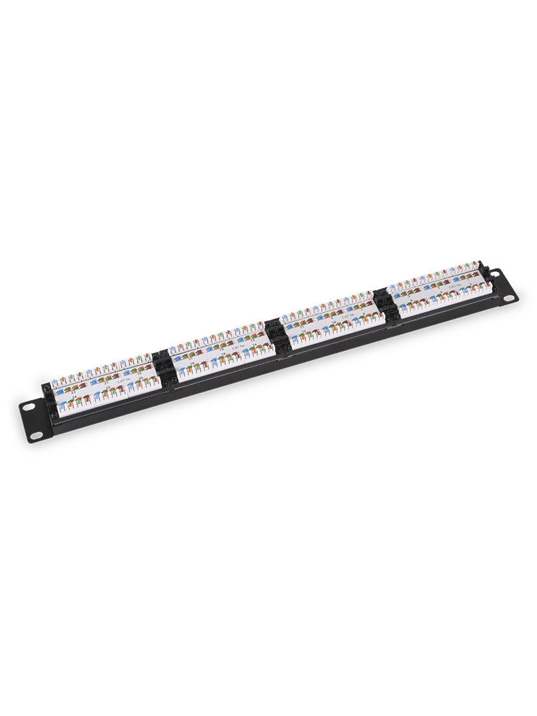SAXXON P19748N5 - PATCH PANEL 48 PUERTOS / CAT 5E / 19 PULGADAS / MONTAJE EN RACK / 2U-Patch Panel-SAXXON-TCE441026-Bsai Seguridad & Controles