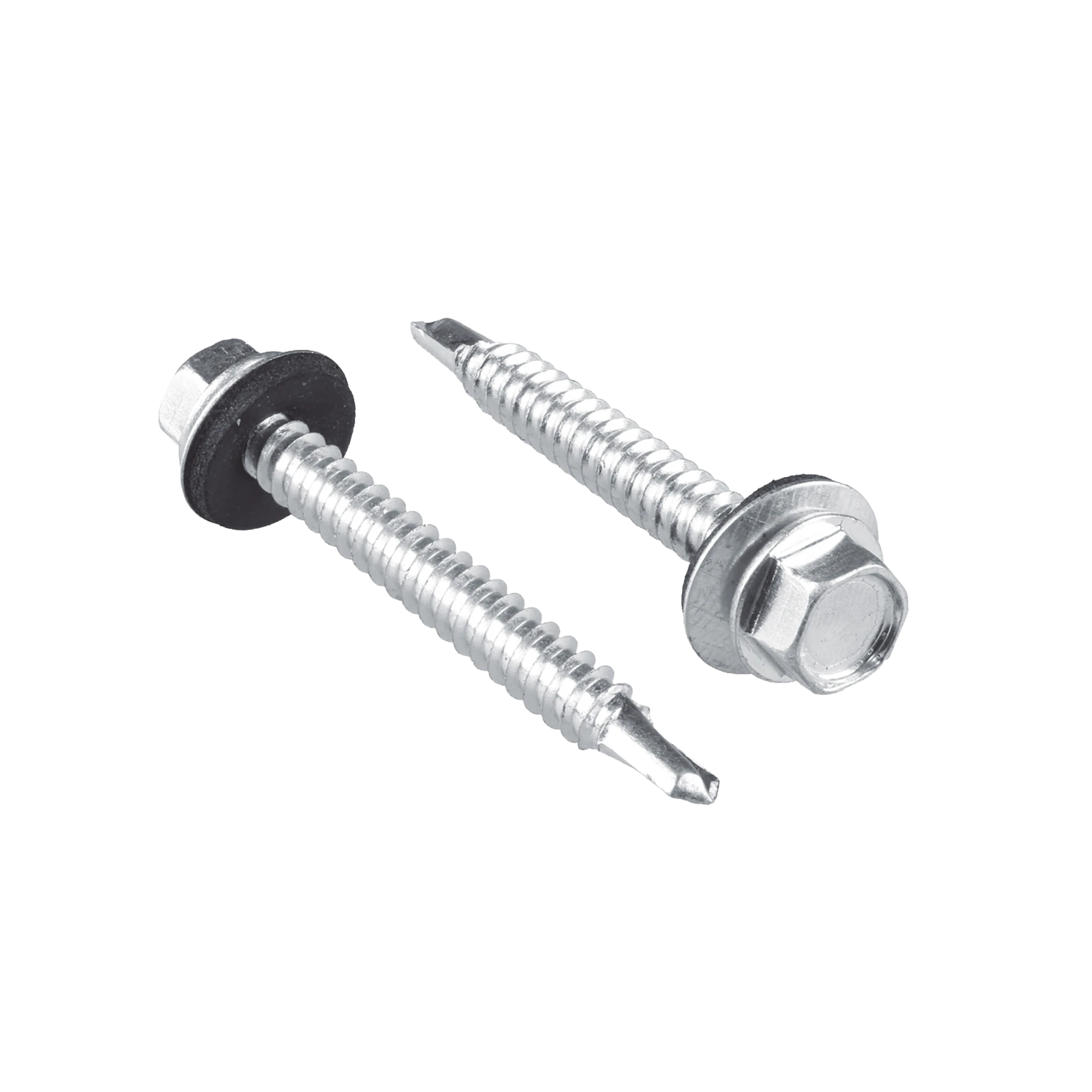 Pija cabeza hexagonal, punta de broca con rondana de neopreno #14 x 1 1/2", bolsa con 100 piezas