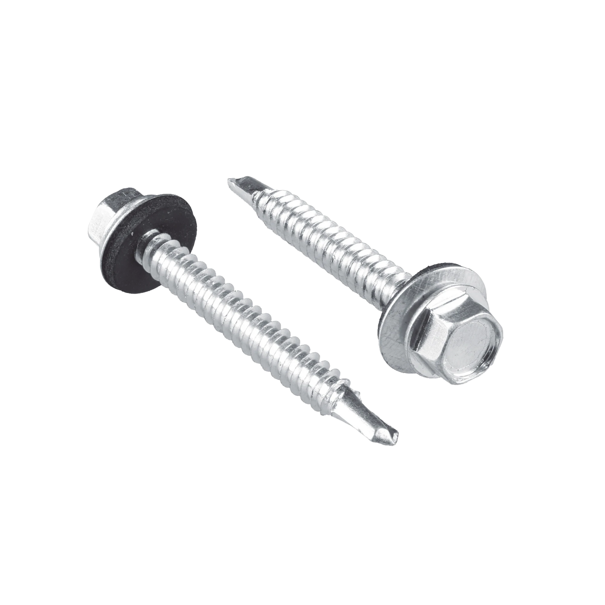 PIJA CABEZA HEXAGONAL CON RONDANA Y PUNTA DE BROCA #14 X 1-1/2", 50 PIEZAS.-Ferreteria-SURTEK-Bsai Seguridad & Controles