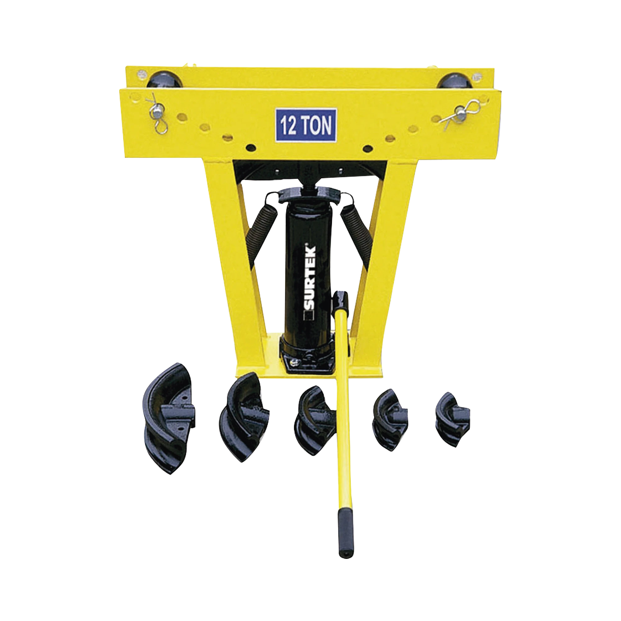 DOBLADOR DE TUBO HIDRÁULICO DE 1/2" A 2" INCLUYE DADOS CON MEDIDAS, CAPACIDAD 12 TONELADAS.-Herramientas-SURTEK-Bsai Seguridad & Controles