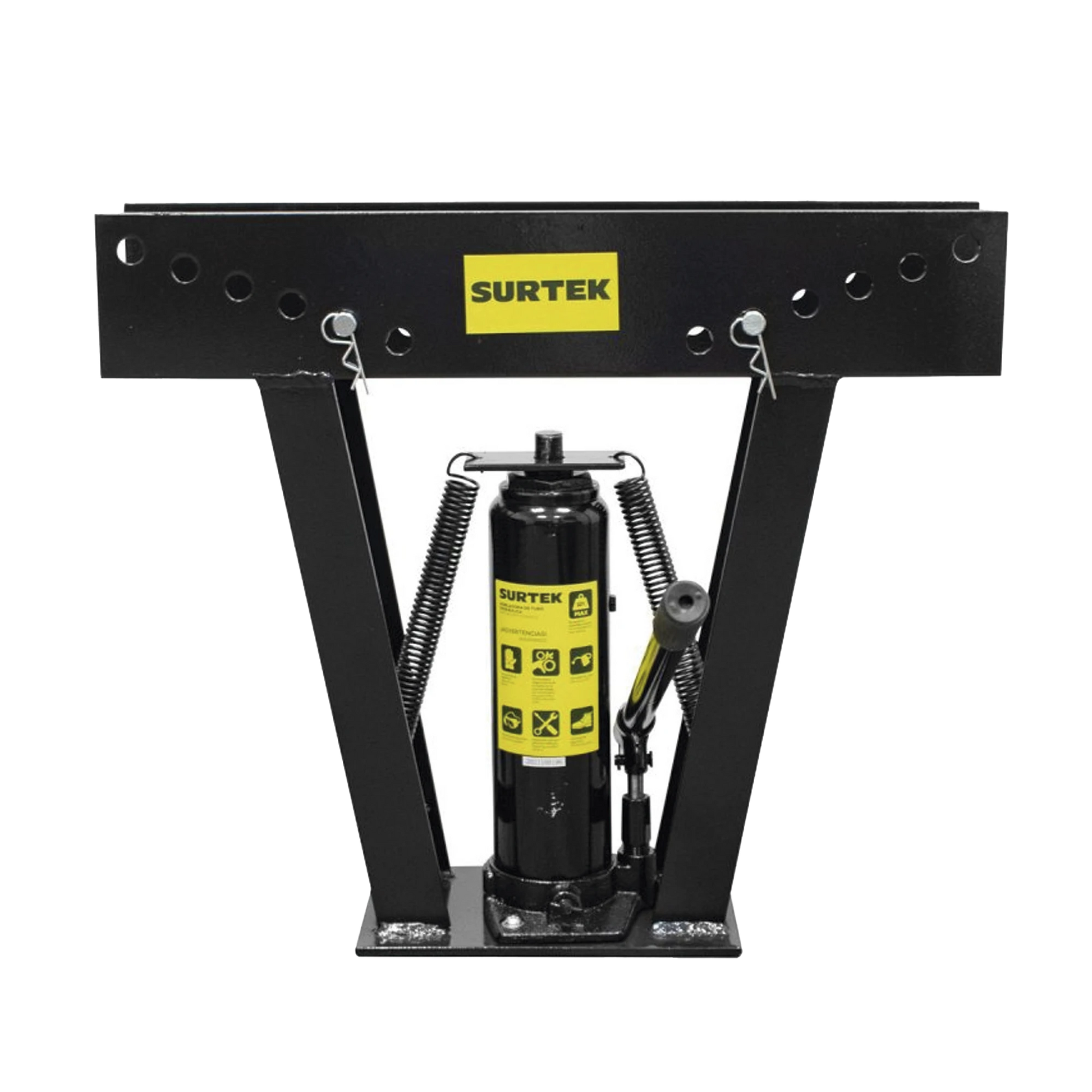 DOBLADOR DE TUBO HIDRÁULICO DE 1/2" A 2" INCLUYE DADOS CON MEDIDAS, CAPACIDAD 12 TONELADAS.-Ferreteria-SURTEK-Bsai Seguridad & Controles