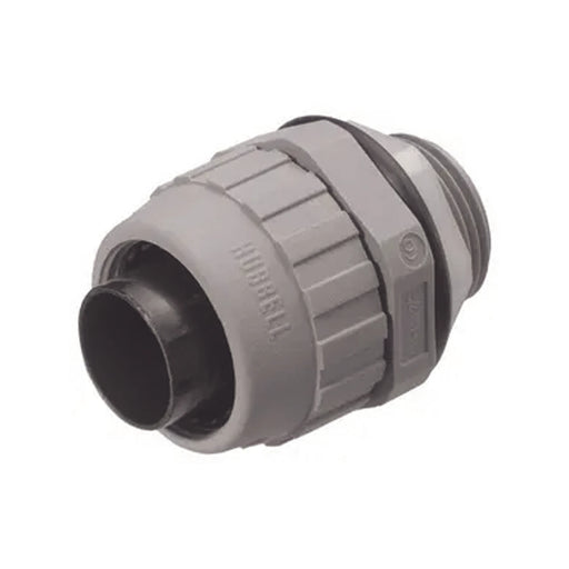 CONECTOR RECTO DE NYLON DE 1/2" PARA TUBERÍA LIQUIDTIGHT POLYTUFF.-Canalización-HUBBELL-HUB-P050-NG-YA-Bsai Seguridad & Controles