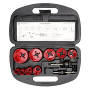 JUEGO DE 13 BROCAS SIERRA BIMETÁLICA CON ADAPTADORES Y ESTUCHE. (3/4", 7/8", 1-1/8", 1-3/8", 1-1/2", 1-3/4", 2", 2-1/4", 2-1/2")-Ferreteria-PRECISION-Bsai Seguridad & Controles