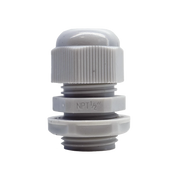 CONECTOR PLÁSTICO BLANCO TIPO GLÁNDULA PARA ROSCA NPT 1/2"-Racks y Gabinetes-TXPRO-Bsai Seguridad & Controles