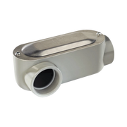 CAJA OVAL ROSCADA TIPO LR DE 1 1/2" (38.1 MM) INCLUYE TAPA Y TORNILLOS.-Canalización-RAWELT-Bsai Seguridad & Controles