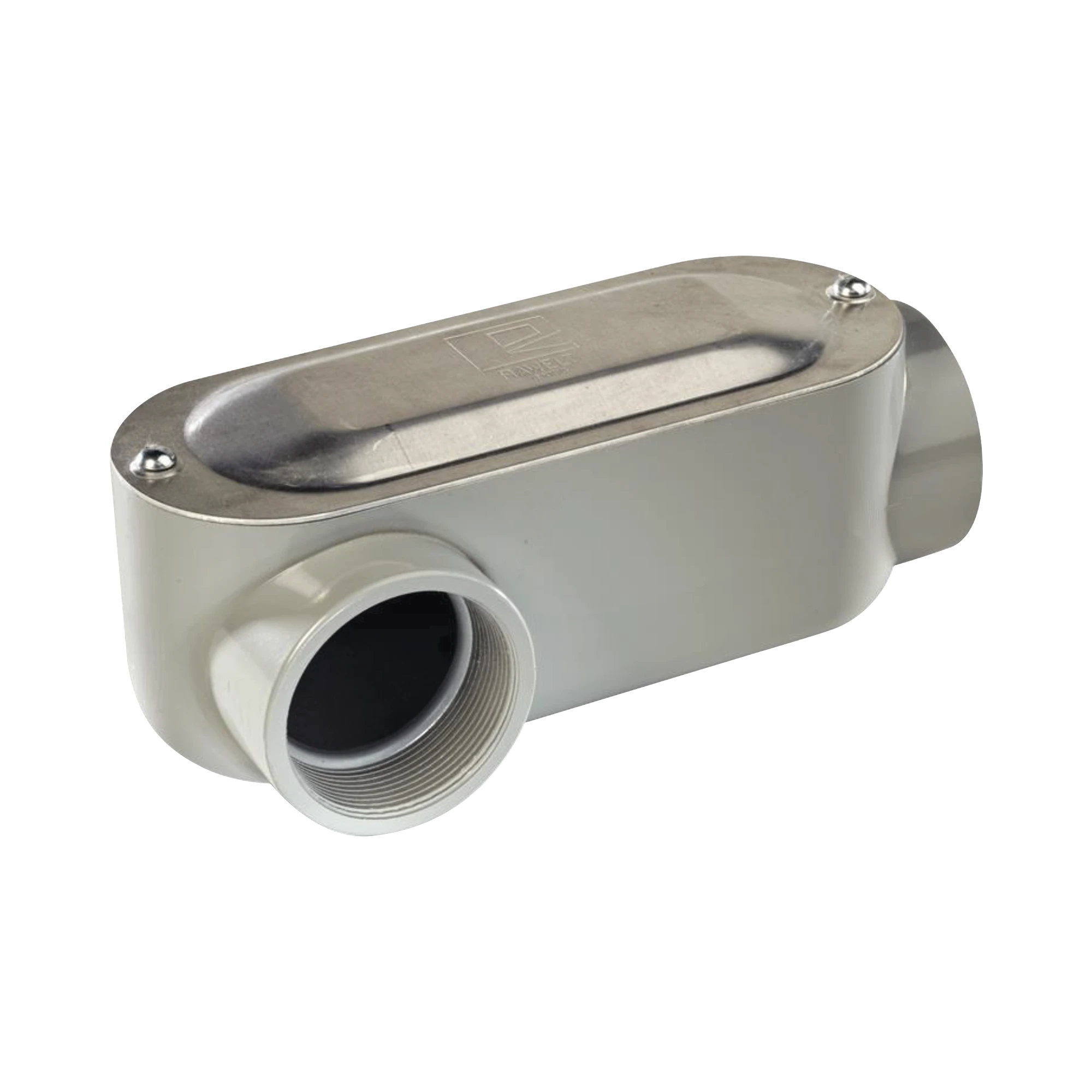 CAJA OVAL ROSCADA TIPO LR DE 1 1/2" (38.1 MM) INCLUYE TAPA Y TORNILLOS.-Canalización-RAWELT-Bsai Seguridad & Controles