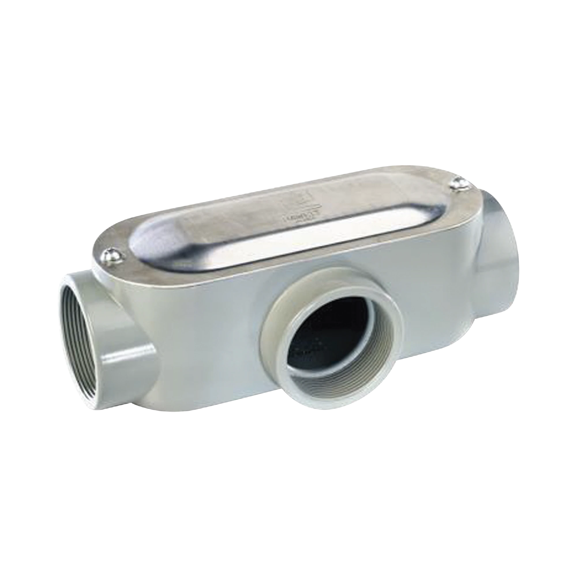CAJA OVAL ROSCADA TIPO T DE 1 1/2" (38.1 MM) INCLUYE TAPA Y TORNILLOS.-Canalización-RAWELT-Bsai Seguridad & Controles