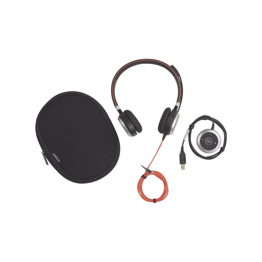 JABRA EVOLVE 40 DUO CON CONEXIÓN USB / 3.5 MM, INDICADOR DE OCUPADO Y CANCELACIÓN DE RUIDO PASIVA (6399-823-109)-VoIP y Telefonía IP-JABRA-Bsai Seguridad & Controles