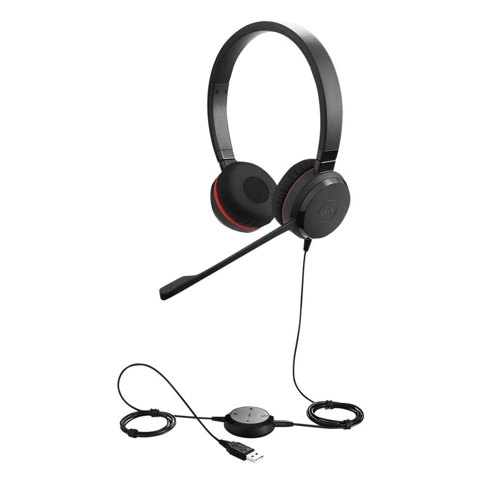 JABRA EVOLVE 30 DUO CON CONEXIÓN USB / 3.5MM, MICRÓFONO CON CANCELACIÓN DE RUIDO Y CONTROLADOR EN EL CABLE CON BOTONES E INDICADORES LED (5399-823-309)-VoIP y Telefonía IP-JABRA-Bsai Seguridad & Controles