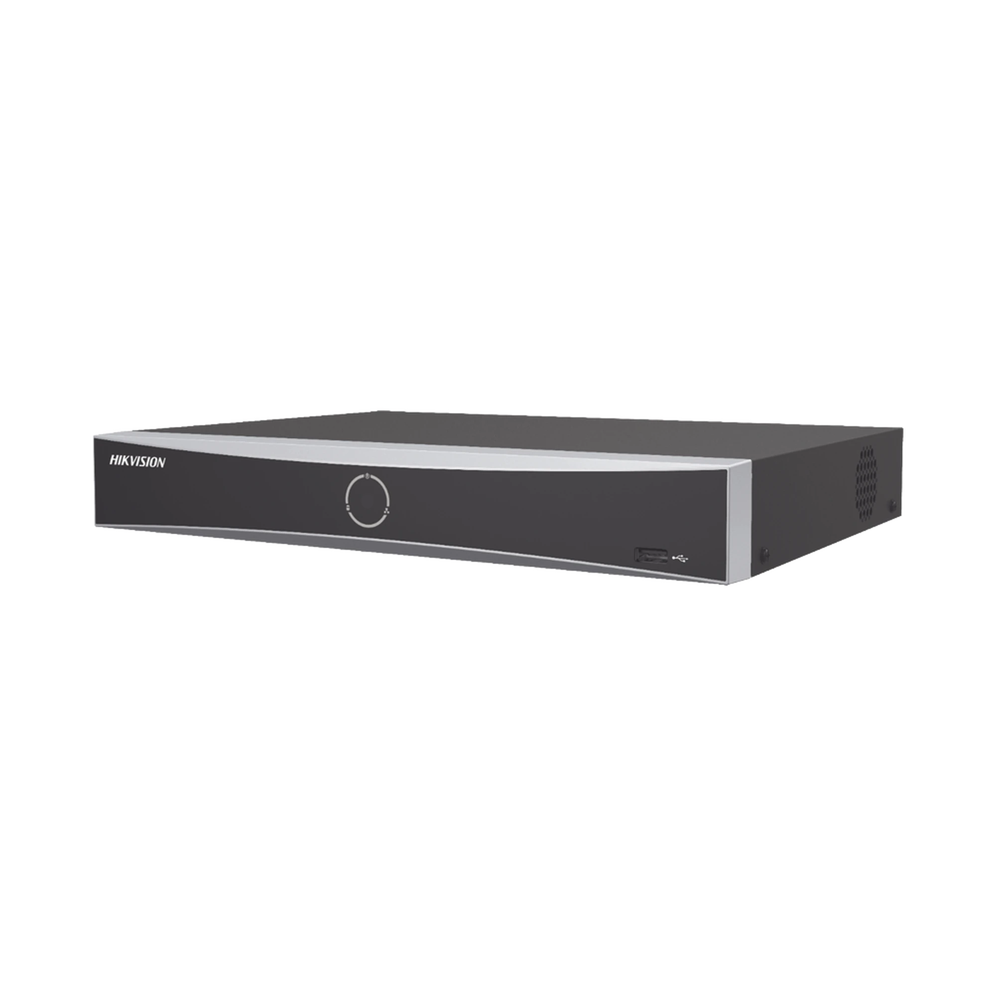 NVR 12 MEGAPÍXEL (4K) / 4 CANALES IP / 4 PUERTOS POE+ / RECONOCIMIENTO FACIAL / ACUSENSE (EVITA FALSAS ALARMAS) / 1 BAHÍAS DE DISCO DURO / HDMI EN 4K / 300 METROS POE MODO EXTENDIDO-Cámaras IP y NVRs-HIKVISION-Bsai Seguridad & Controles