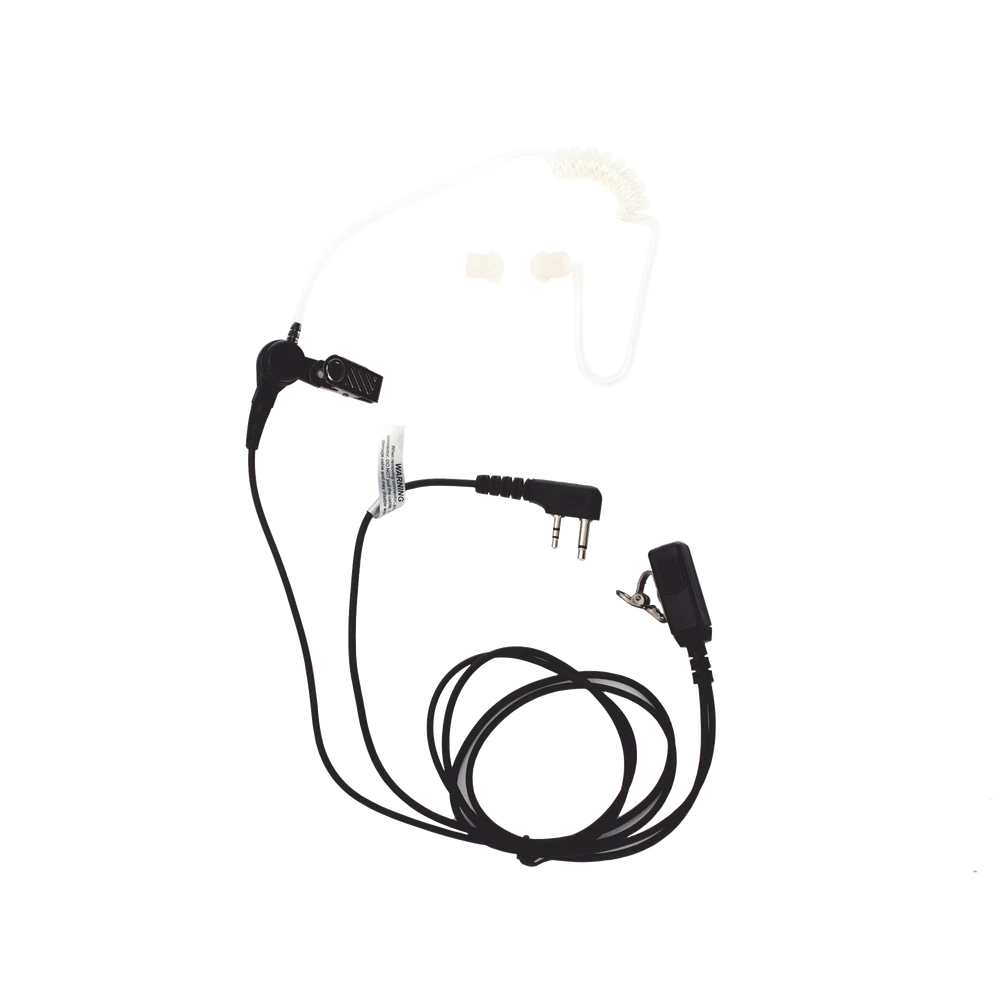 MICRÓFONO - AUDÍFONO DE SOLAPA CON TUBO ACÚSTICO TRANSPARENTE PARA ICOM IC-F11/ 14/ 3021/ 3013/ 3103/ 3003-Accesorios para ICOM-TXPRO-Bsai Seguridad & Controles