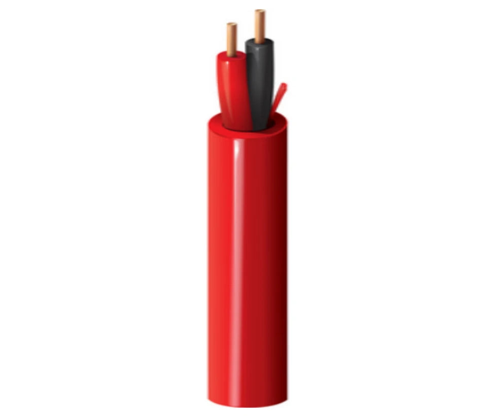 BELDEN 5320UL0021000 - BOBINA DE CABLE PARA SISTEMAS DE DETECCION DE INCENDIO / 2 CONDUCTORES / CALIBRE 18 / SIN BLINDAR / ROJO / 305 MTS-Incendio-BELDEN-Bsai Seguridad & Controles