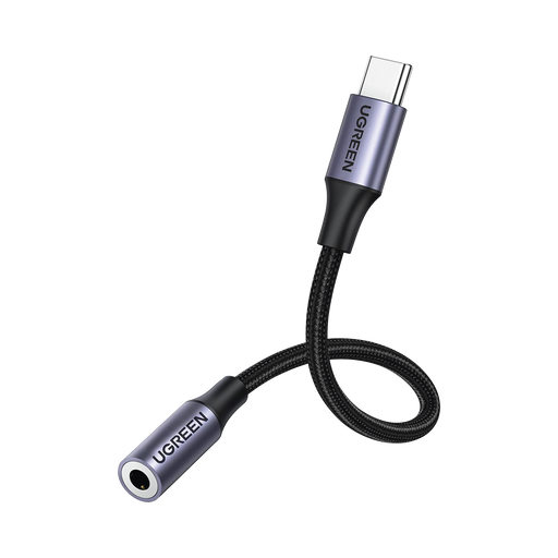 ADAPTADOR USB TIPO C A JACK 3.5MM / CABLE DE 10 CM / SOPORTA CTIA/OMTI / HIFI / PLUG & PLAY / FUNDA ANTI TORCEDURAS / CARCASA DE ALUMINIO / NYLON TRENZADO / LLAMA, ESCUCHA MÚSICA Y CONTROLA.-Cables y Conectores-UGREEN-30632-Bsai Seguridad & Controles